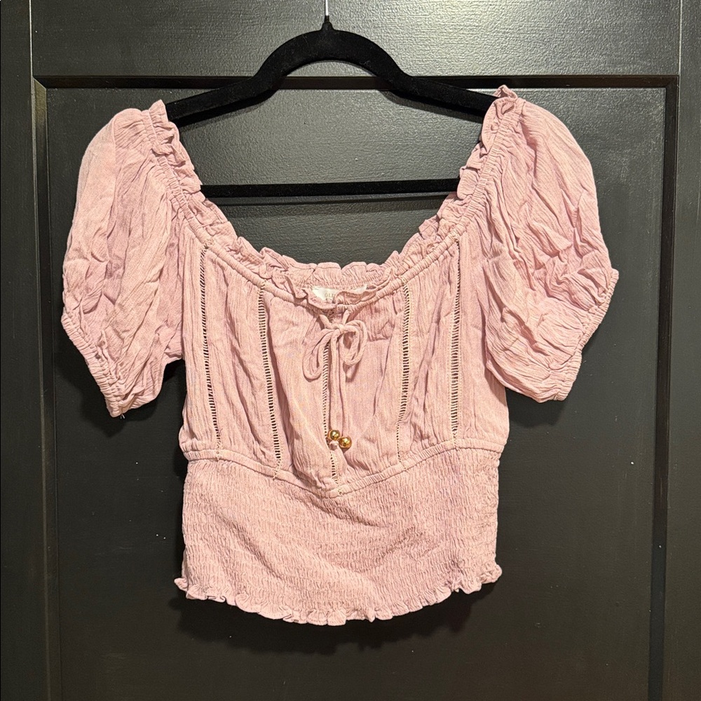 Cropped Off Shoulder Top